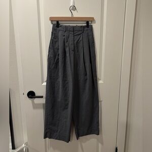 Cos Wool Gray Pleated Pants